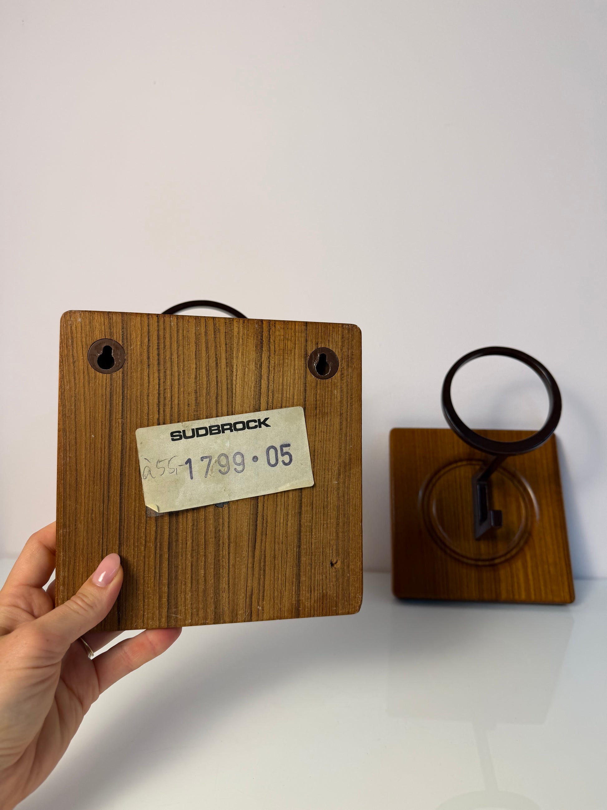 Set: Wandhaken Garderobe Teak von Sudbrock