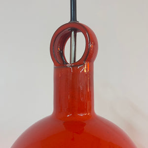 Hängelampe rot Keramik