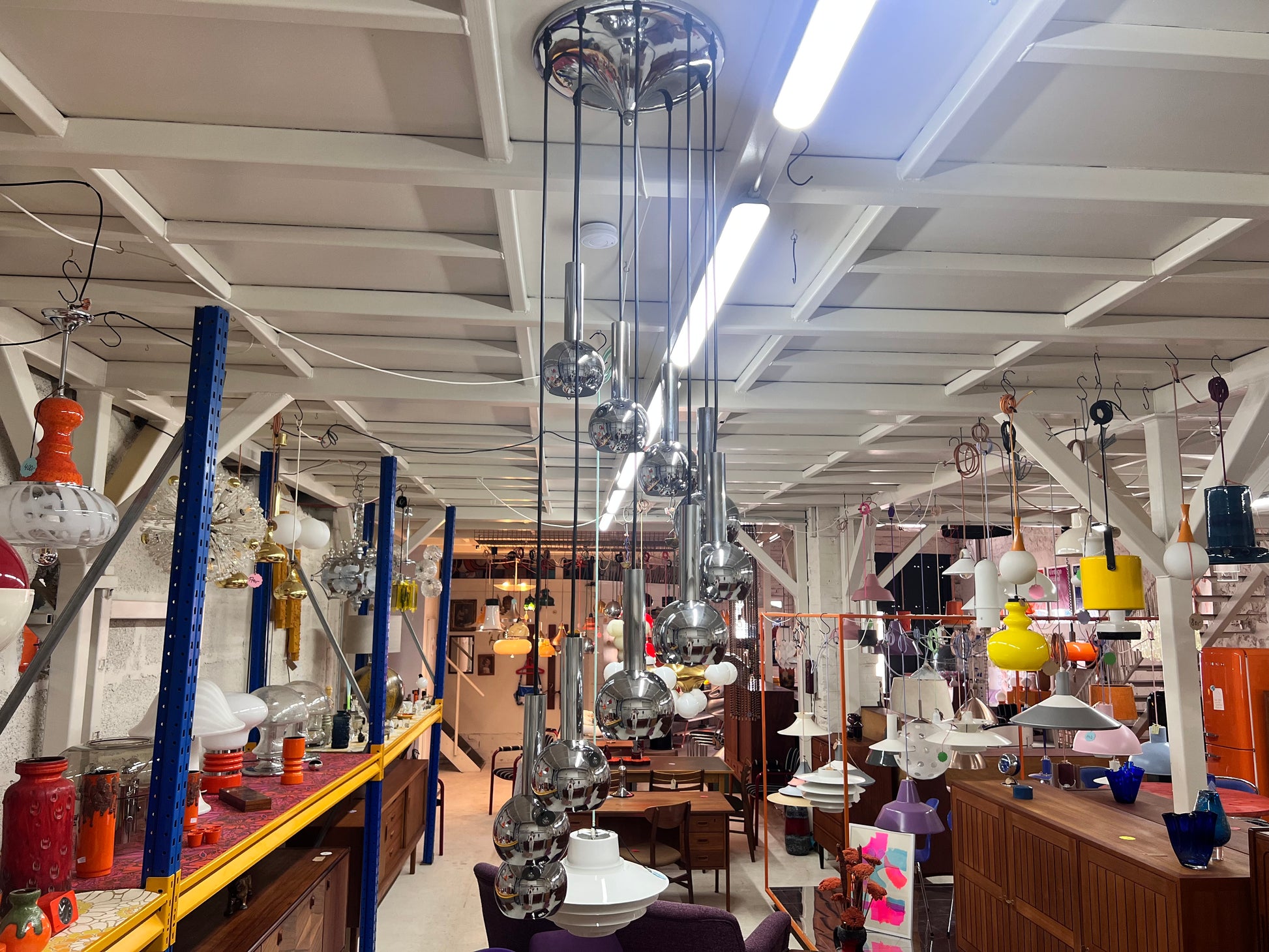 Kaskadenlampe 10-flammig Chrom von STAFF