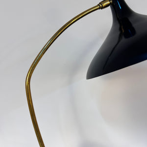 Tischlampe Krähenfuß / Diabolo schwarz weiß von Karl Heinz Kinsky für Cosack