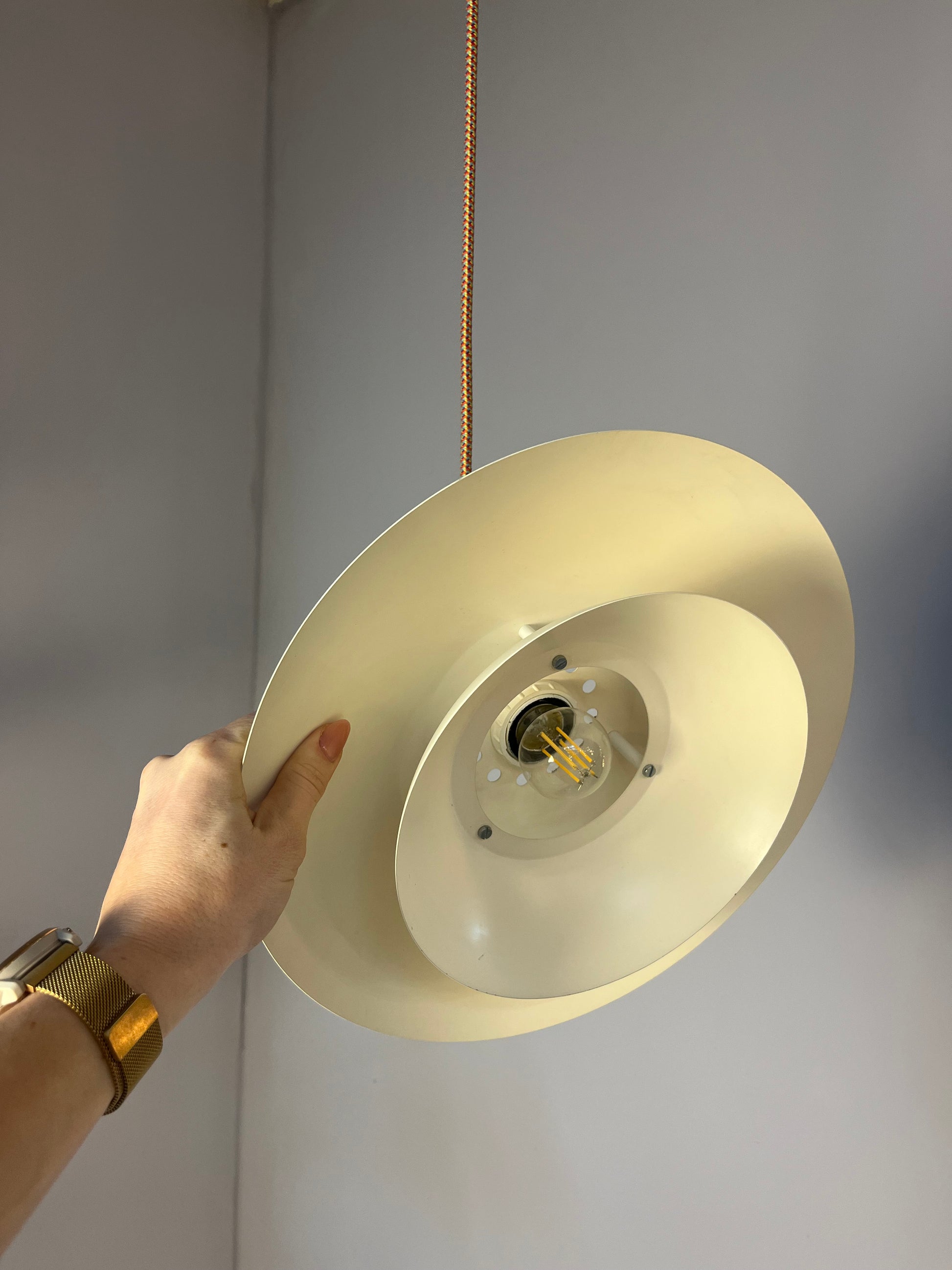 Lamellenlampe creme aus Dänemark