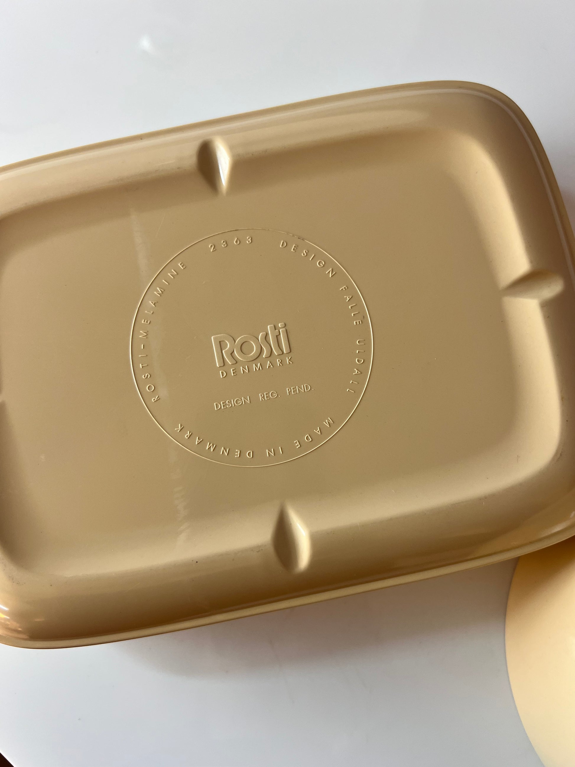 Set: 2 Schalen Mepa Service creme von Falle Uldall für Rosti