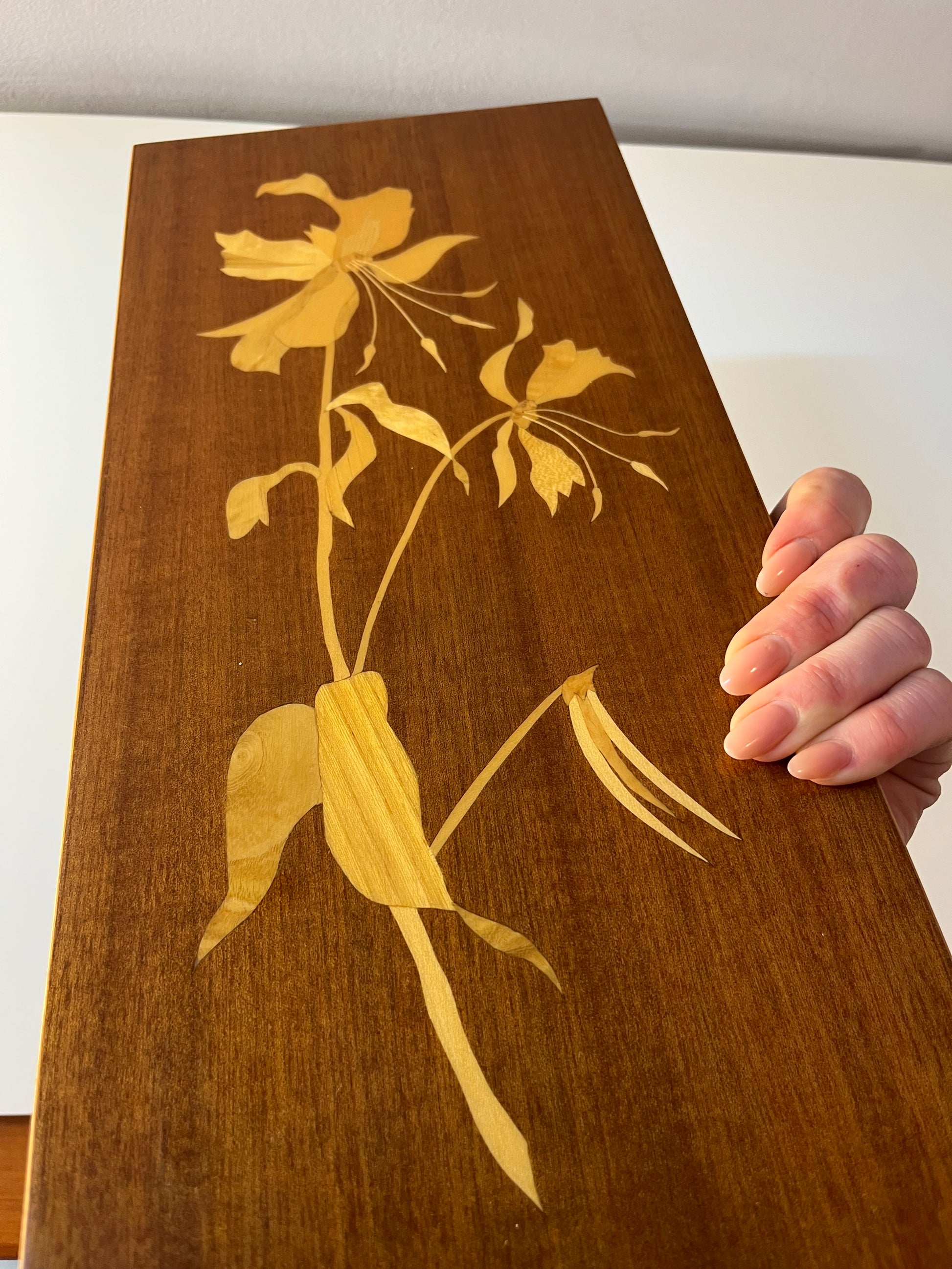 Intarsienbild Blumen