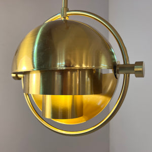 Hängelampe Multi-Lite Messing von Louis Weisdorf für GUBI
