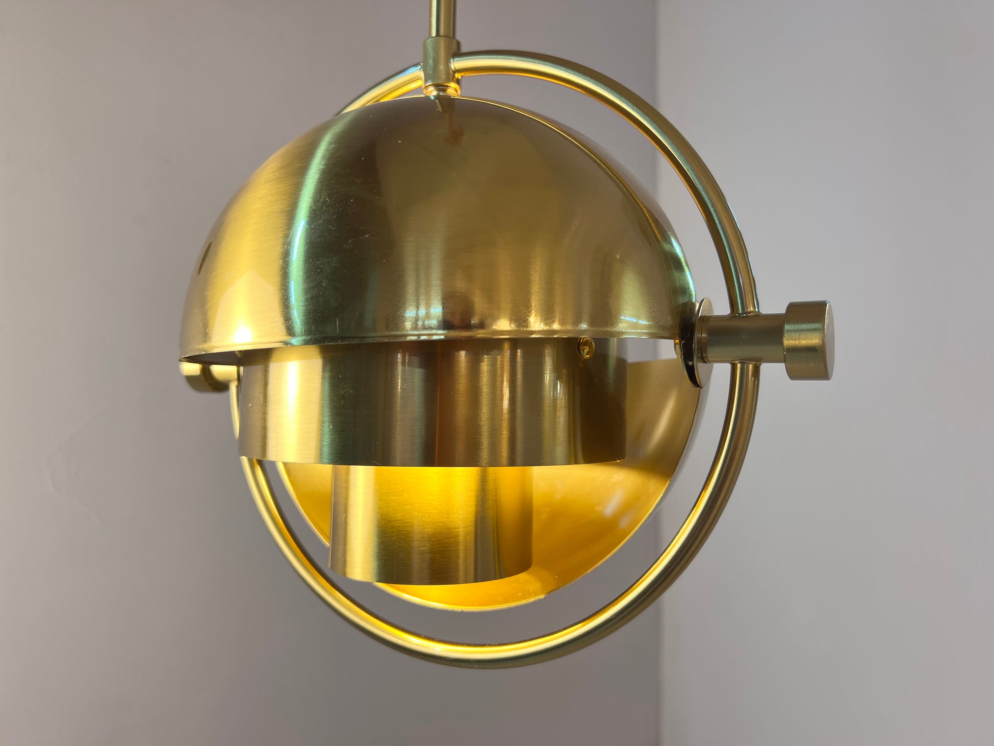 Hängelampe Multi-Lite Messing von Louis Weisdorf für GUBI
