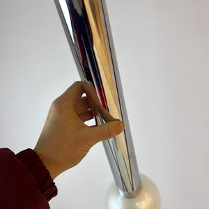 Hängelampe Big Globe Perlmutt Chrom von Motoko Ishii für STAFF