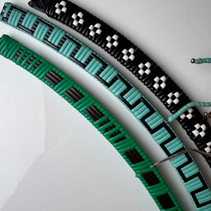 Set: 3x Kleiderbügel grün schwarz