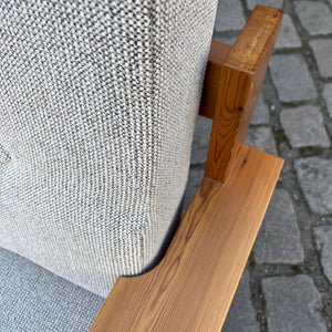 3-Sitzer Sofa beige grau Safari Style