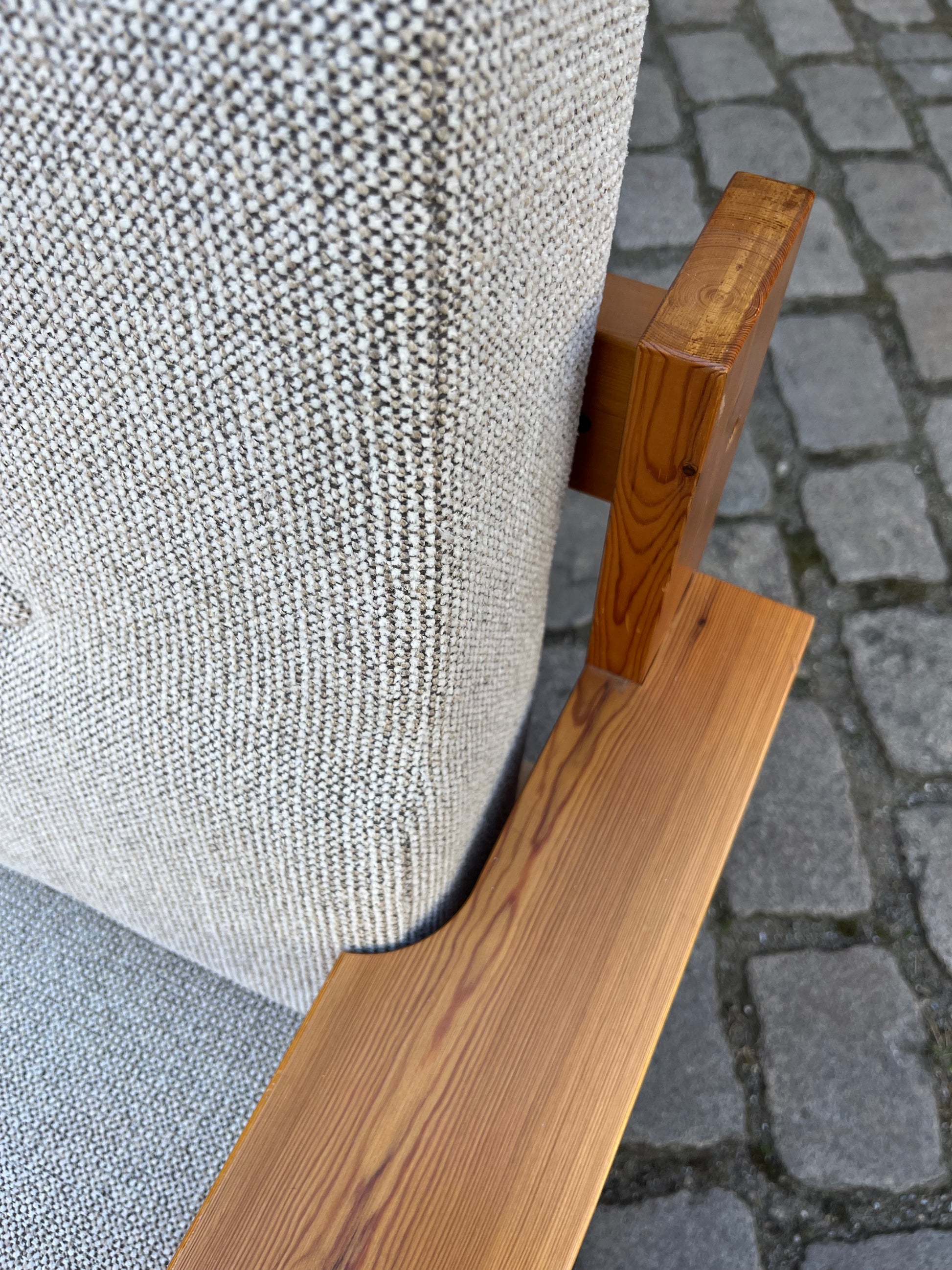3-Sitzer Sofa beige grau Safari Style