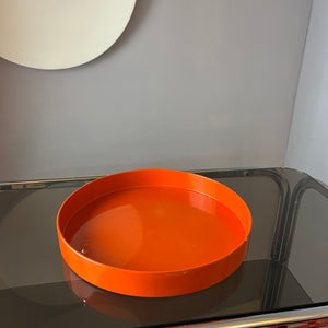 Tablett orange Metall von Boltze Design