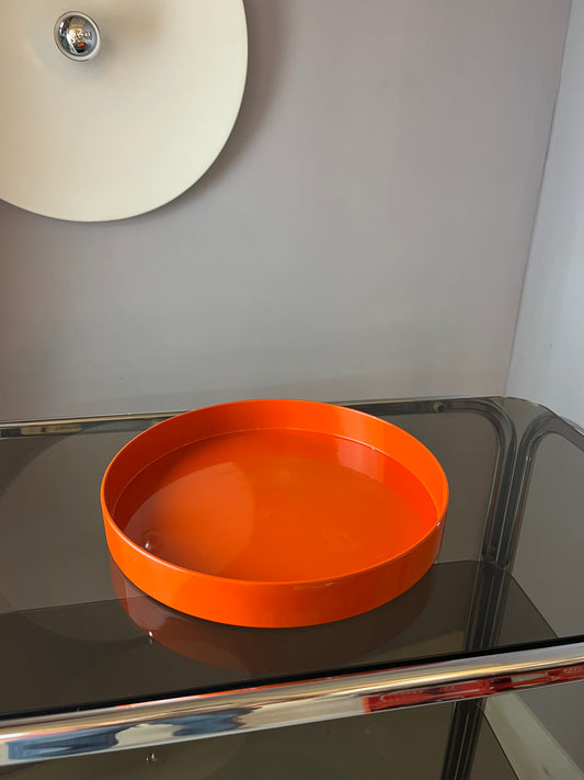 Tablett orange Metall von Boltze Design