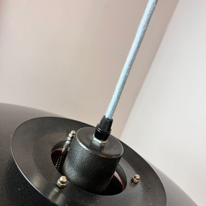 Lamellenlampe neu lackiert orange schwarz