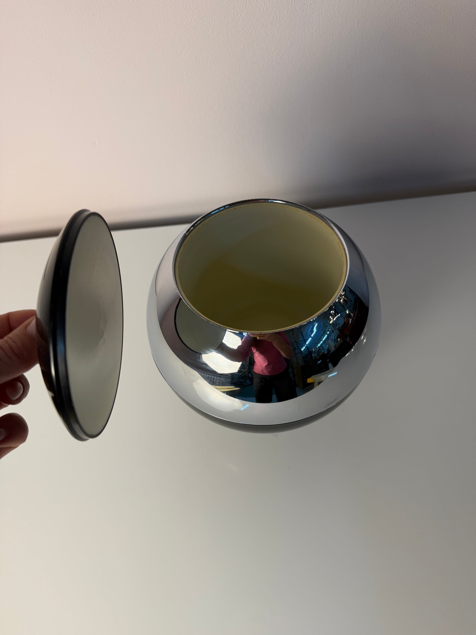 Kugel Eiskübel Chrom Kunststoff von Quist