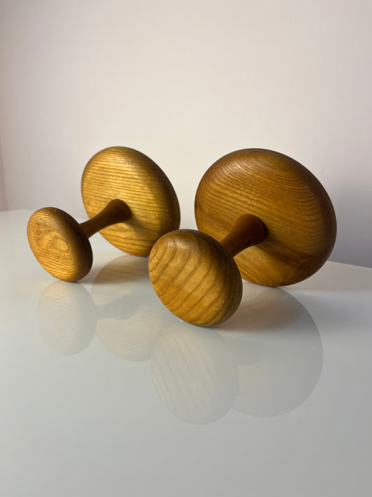 Set: 2x Wandhaken Eiche