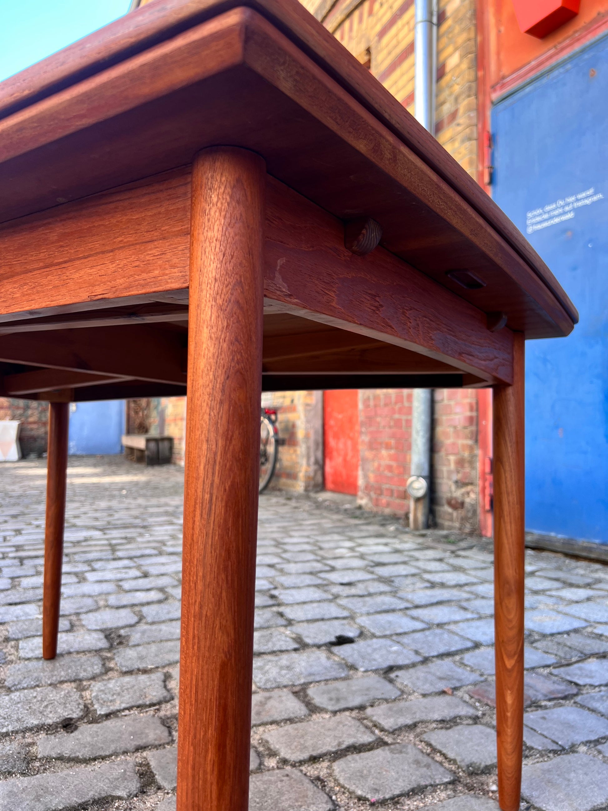 Ausziehbarer Esstisch Teak aus Dänemark