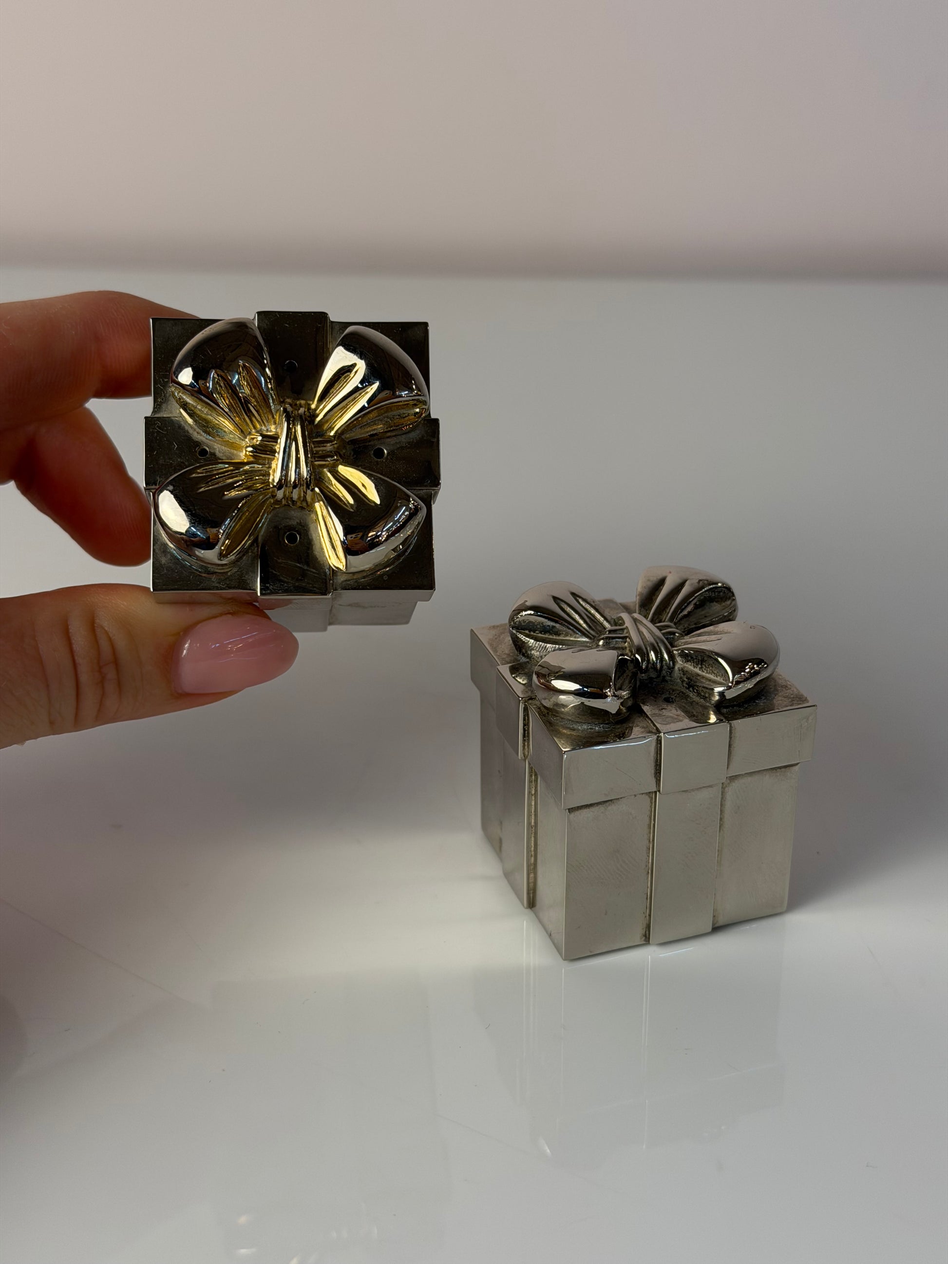 Salz- & Pfefferstreuer Geschenk versilbert