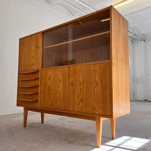 Highboard / Wohnzimmerschrank Typ 602/G Esche von Hellerau aus 1959