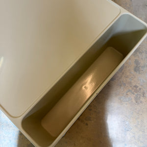 Nachtschrank / Beistelltisch weiß auf Rollen von OPAL Möbel