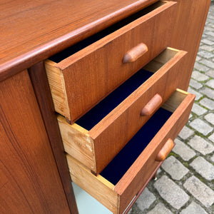 Highboard hellblau Teak