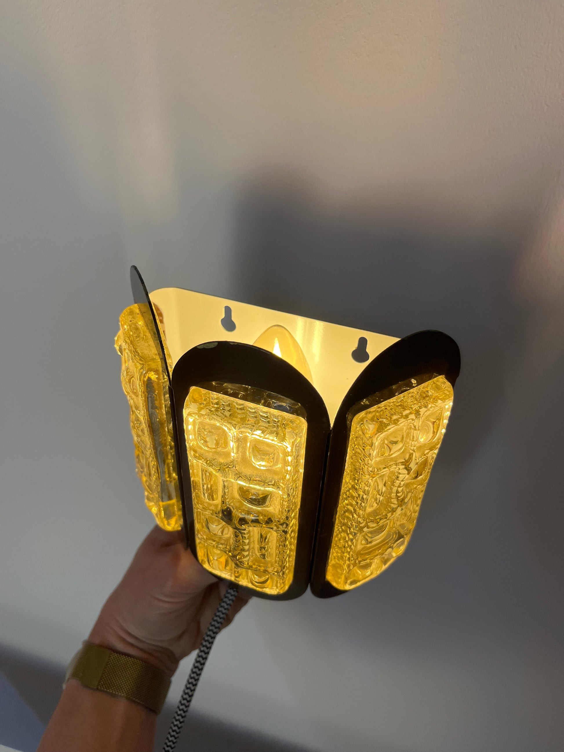 Wandlampe braun Glas von Vitrika