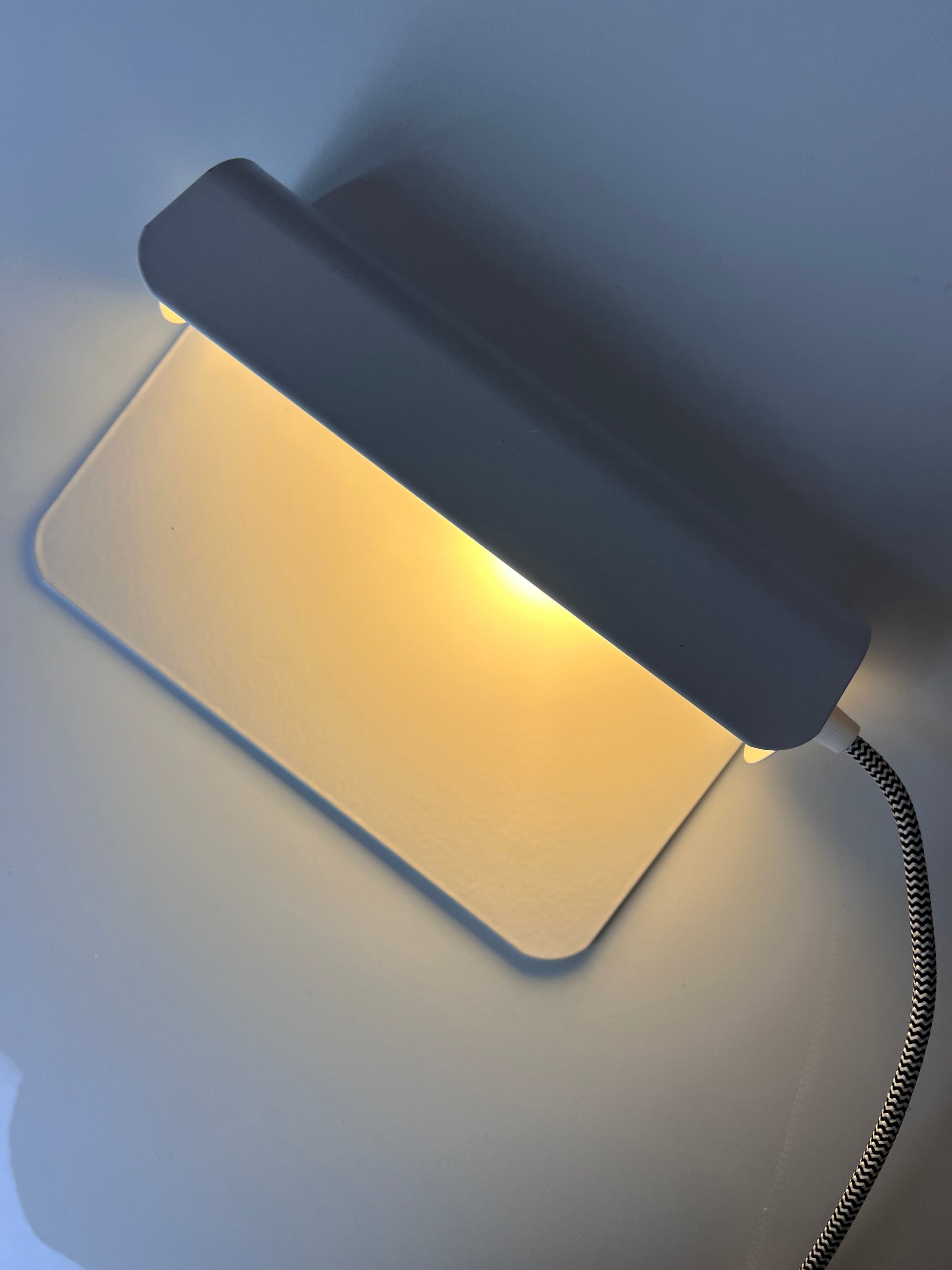 Wandlampe weiß Metall aus Dänemark