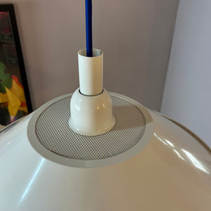 Industrielampe weiß Metall aus Dänemark