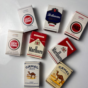 Set: Vintage Streichhölzer Zigaretten Schachtel Miniatur