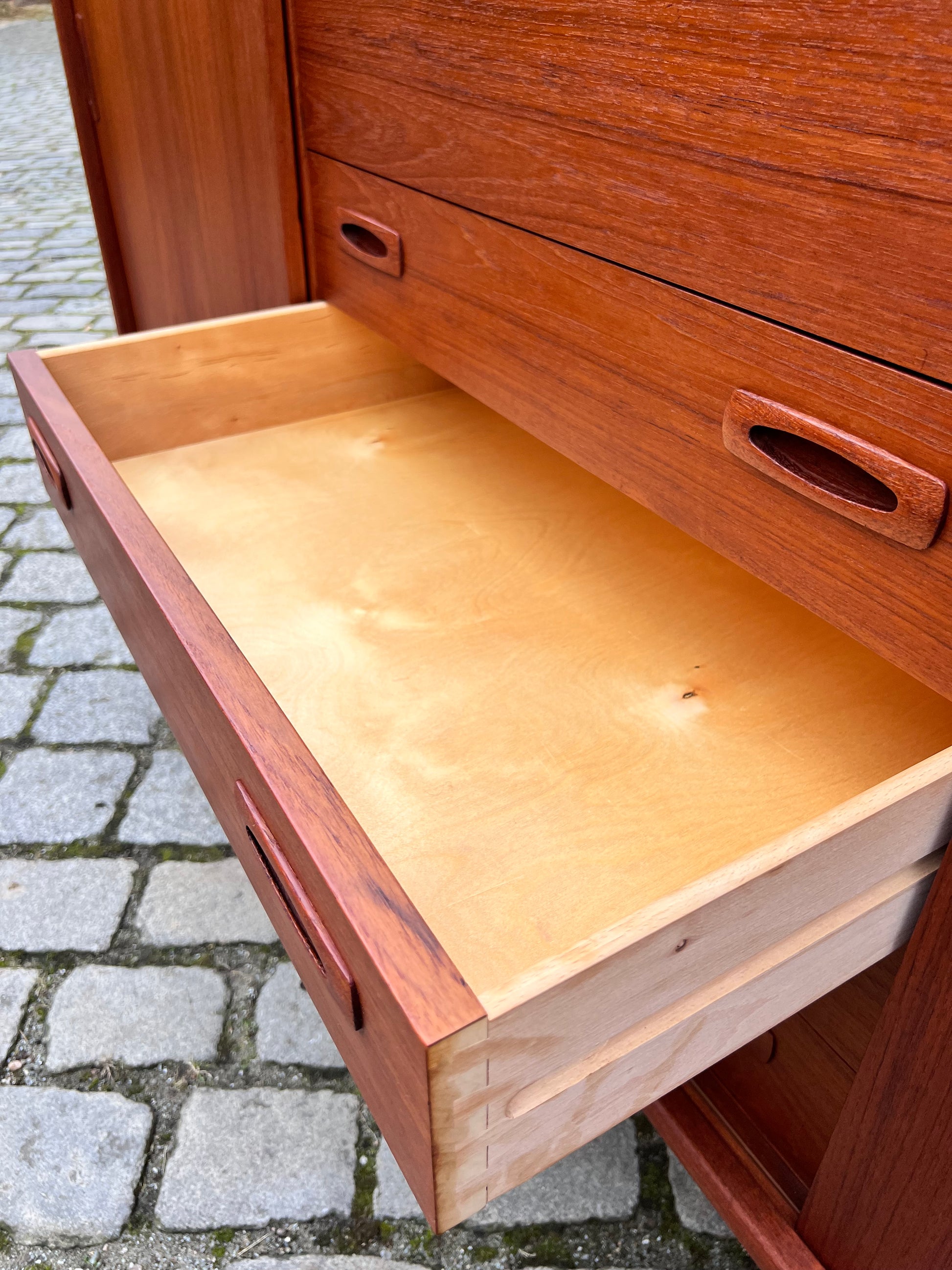 XXL Highboard Teak von H.P. Hansen aus Dänemark