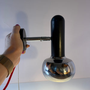 Wandlampe schwarz Chrom von Simon & Schelle (Sische)