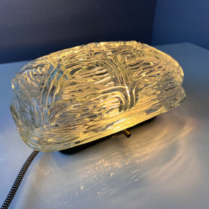 Wandlampe Strukturglas mit Kabel