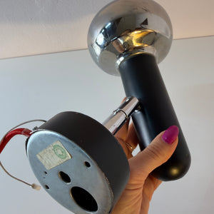 Wandlampe schwarz Chrom von Simon & Schelle (Sische)