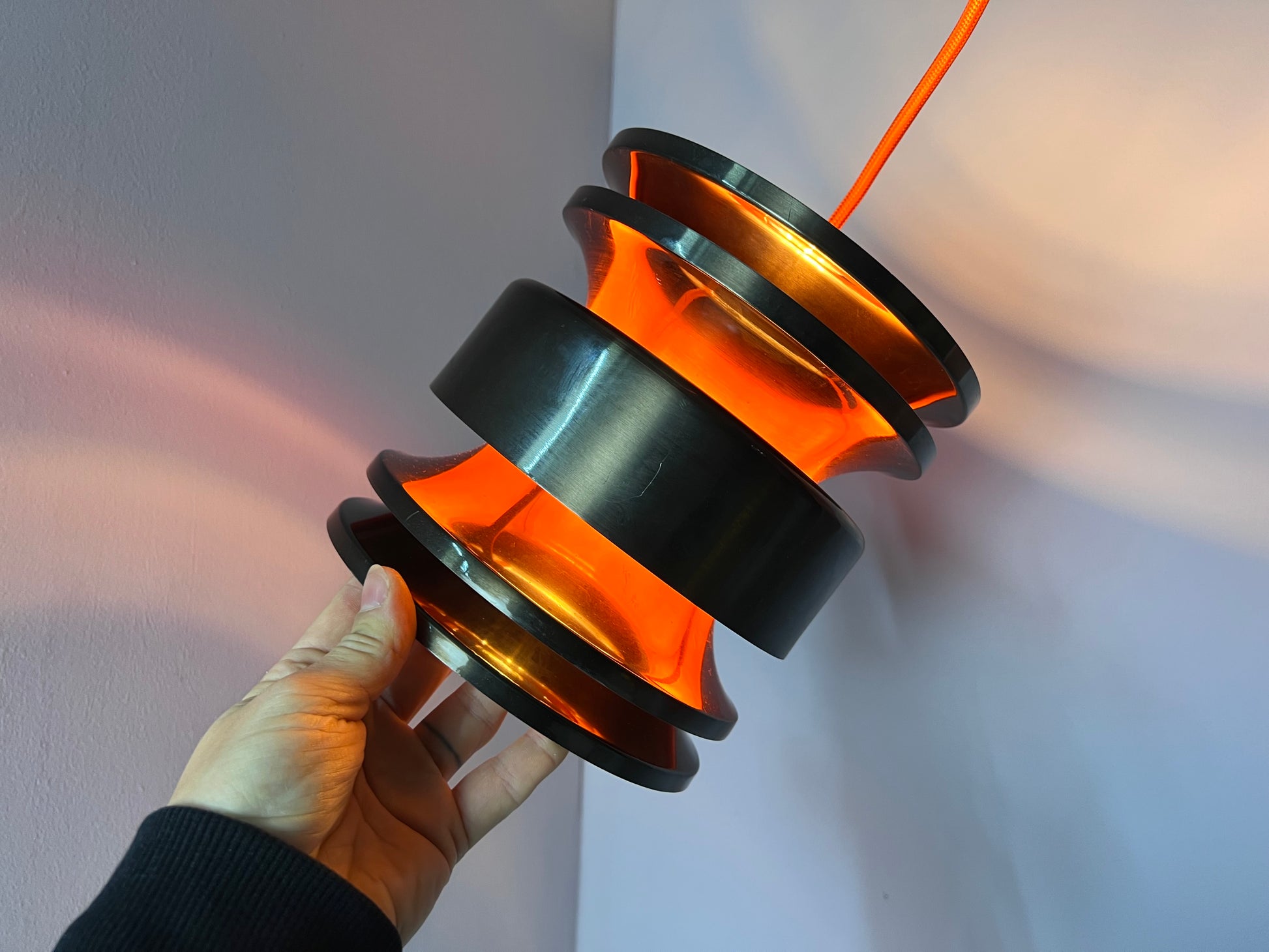 Hängelampe anthrazit orange von Carl Thore