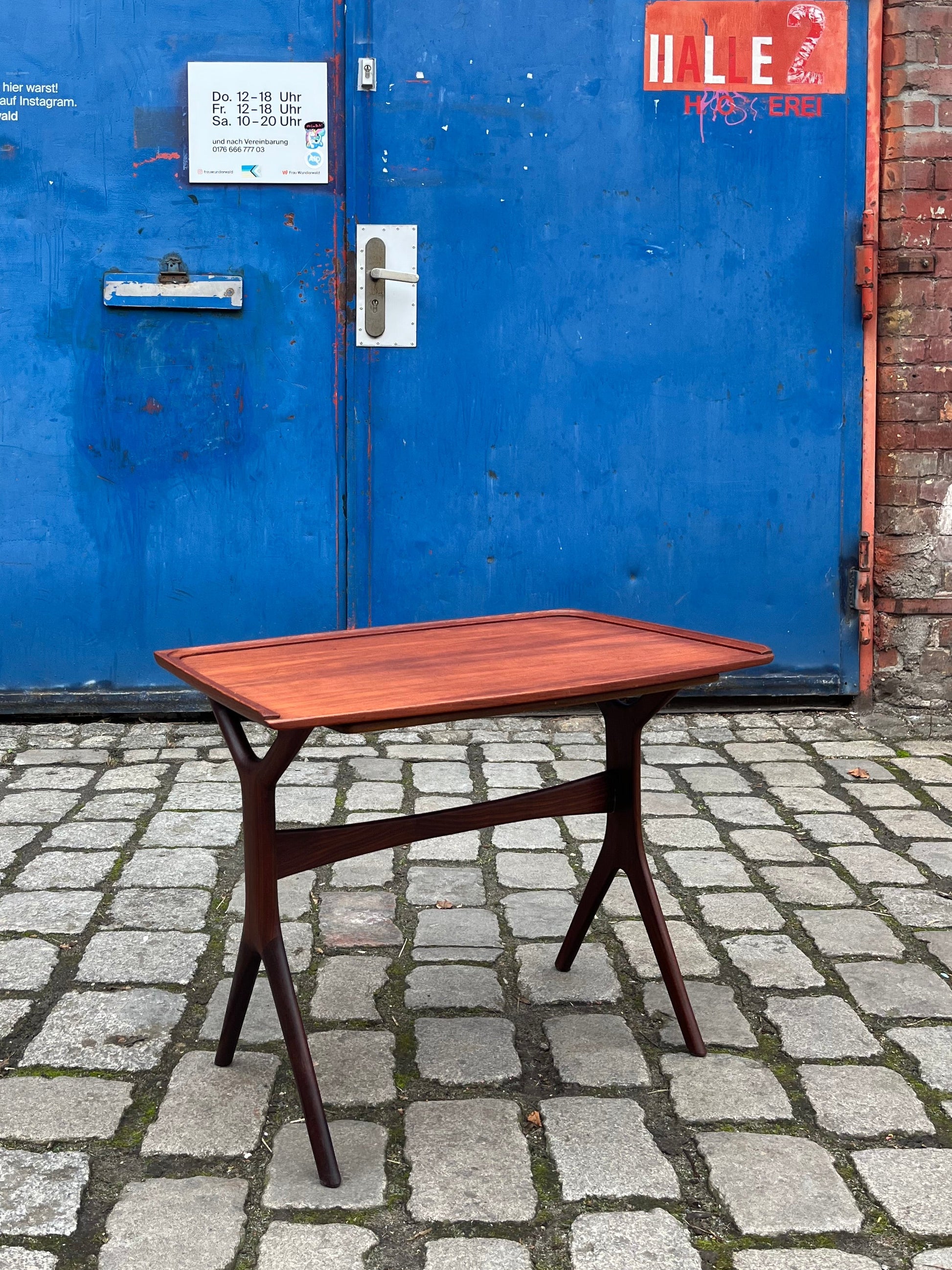 Beistelltisch Teak mit Auszug aus Dänemark