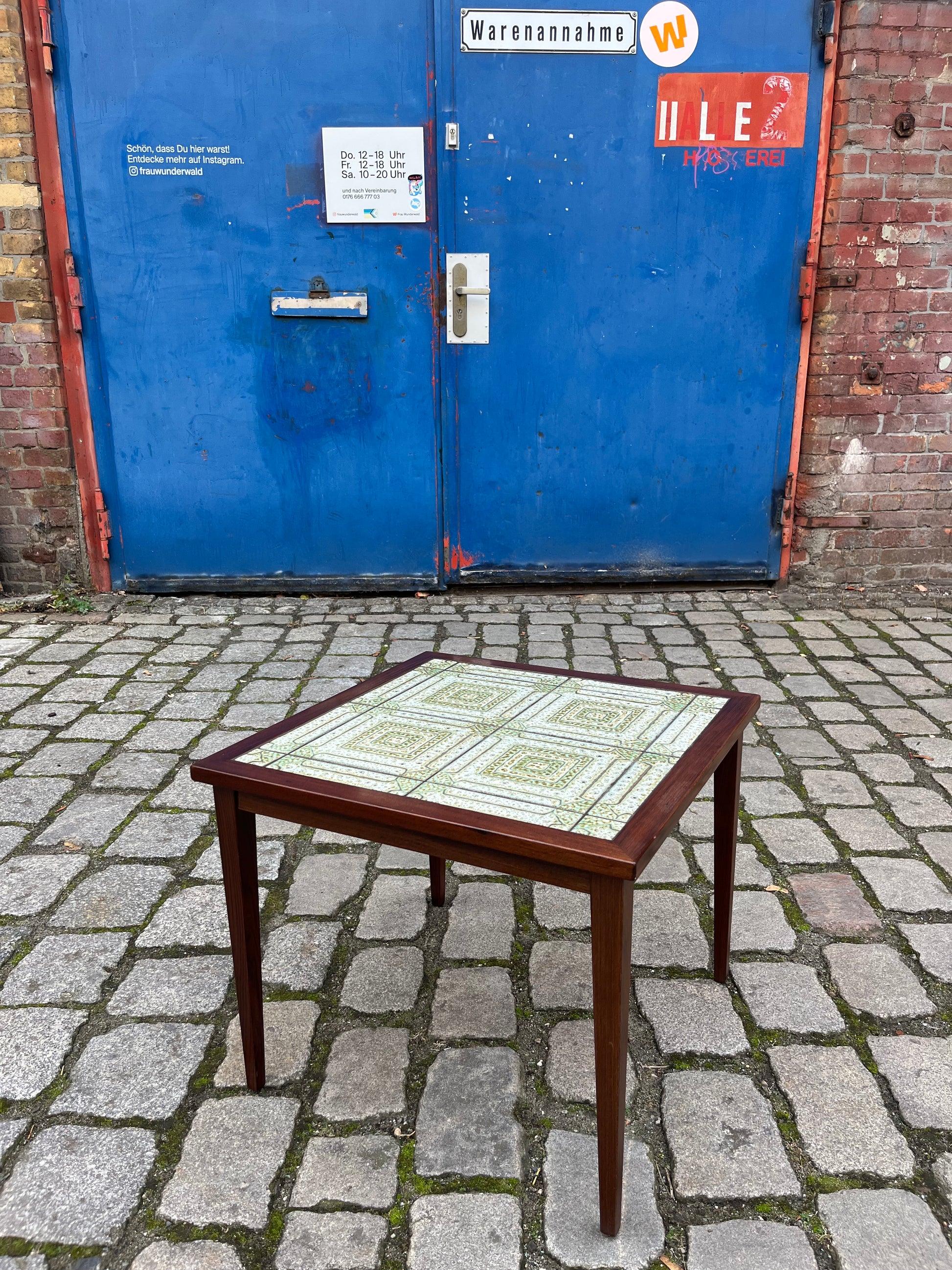 Beistelltisch Fliesen Palisander aus Dänemark von Kvalitet, Form & Funktion