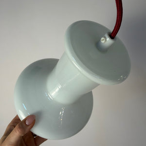 Hängelampe weiß glänzend Glas von Lyskær