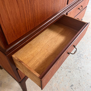 Büroschrank Teak mit Schloss aus Dänemark