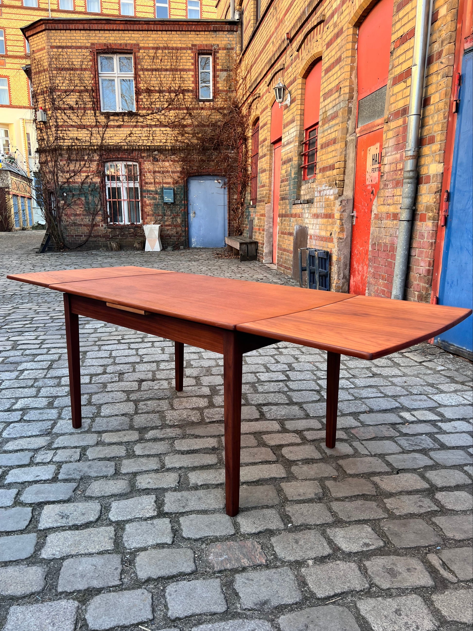 Ausziehbarer Esstisch Teak aus Dänemark