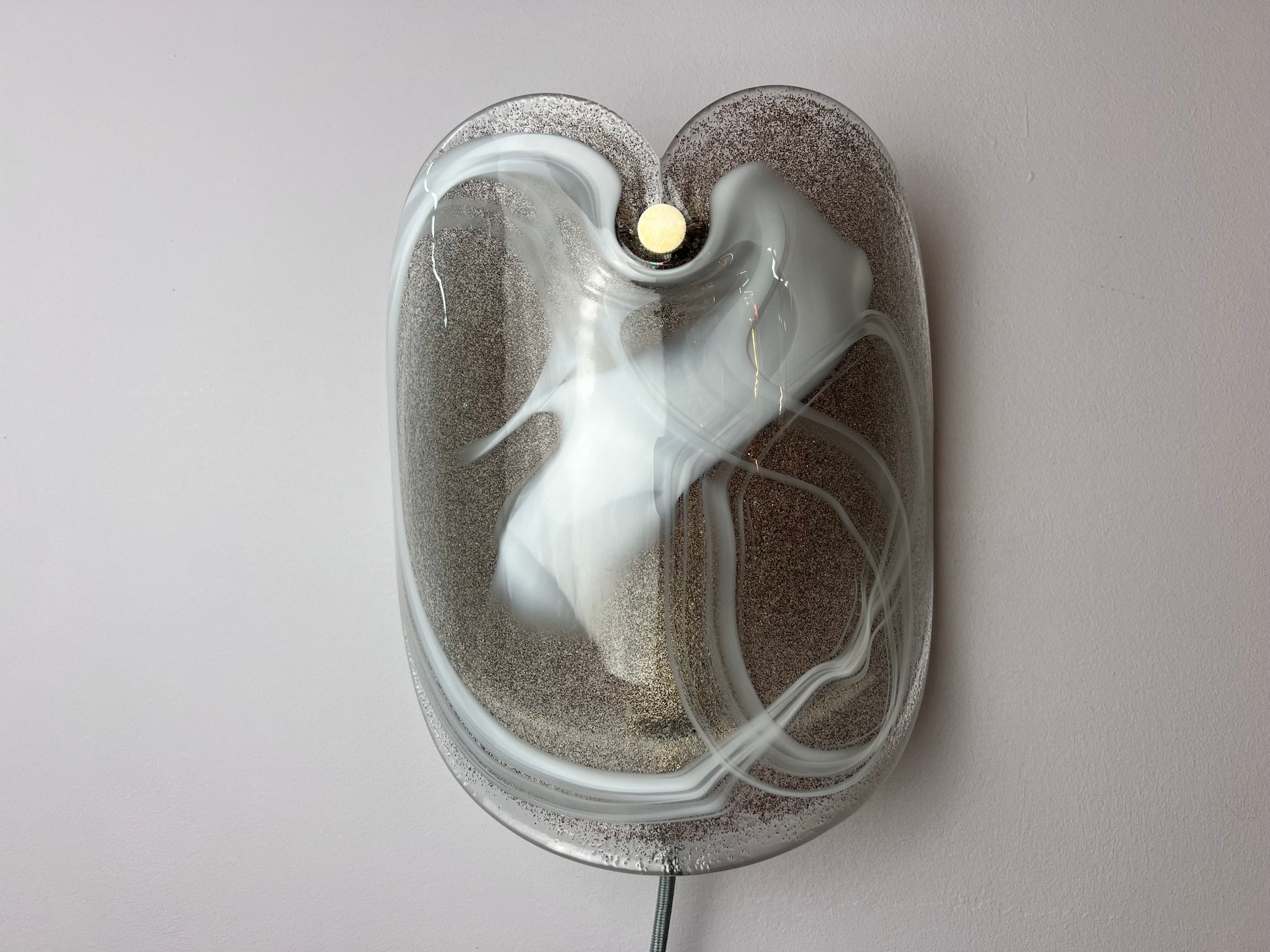 Wandlampe weiß Glas von Per Lütken für Holmegaard