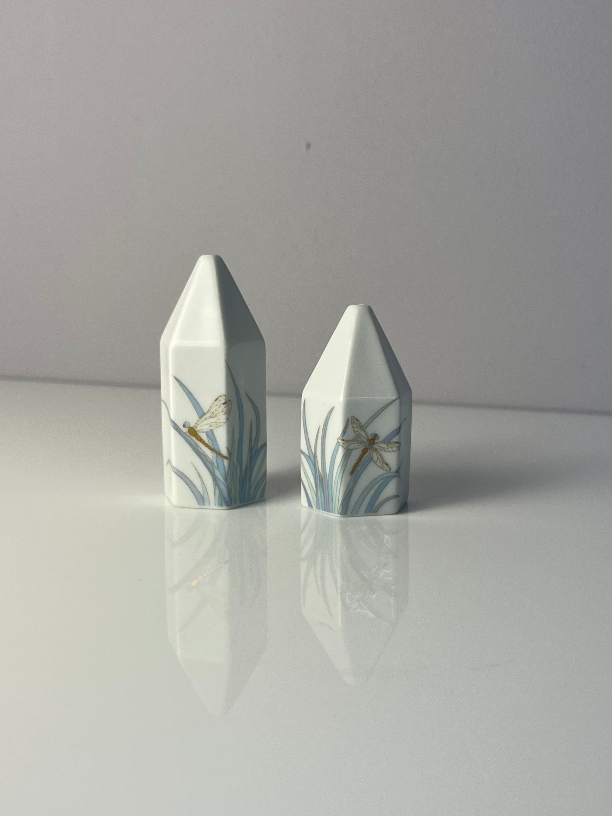 Set: Salz- & Pfefferstreuer Polygon Libelle von Tapio Wirkkala für Rosenthal Studio Line