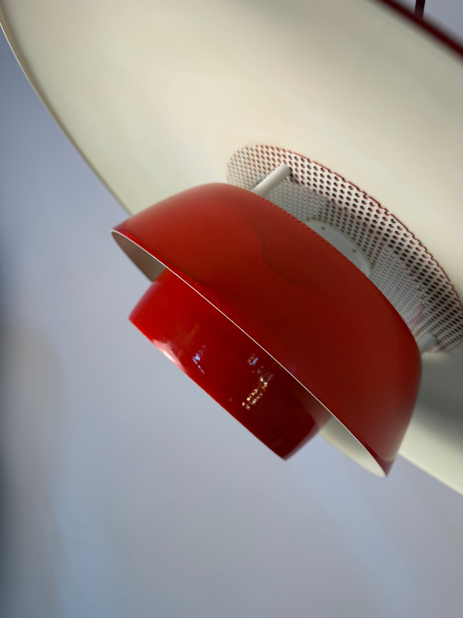 Lamellenlampe rot aus Dänemark