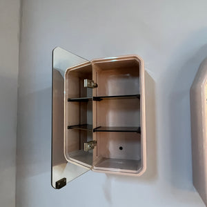 Set: Spiegelschrank rosa von Duscholux