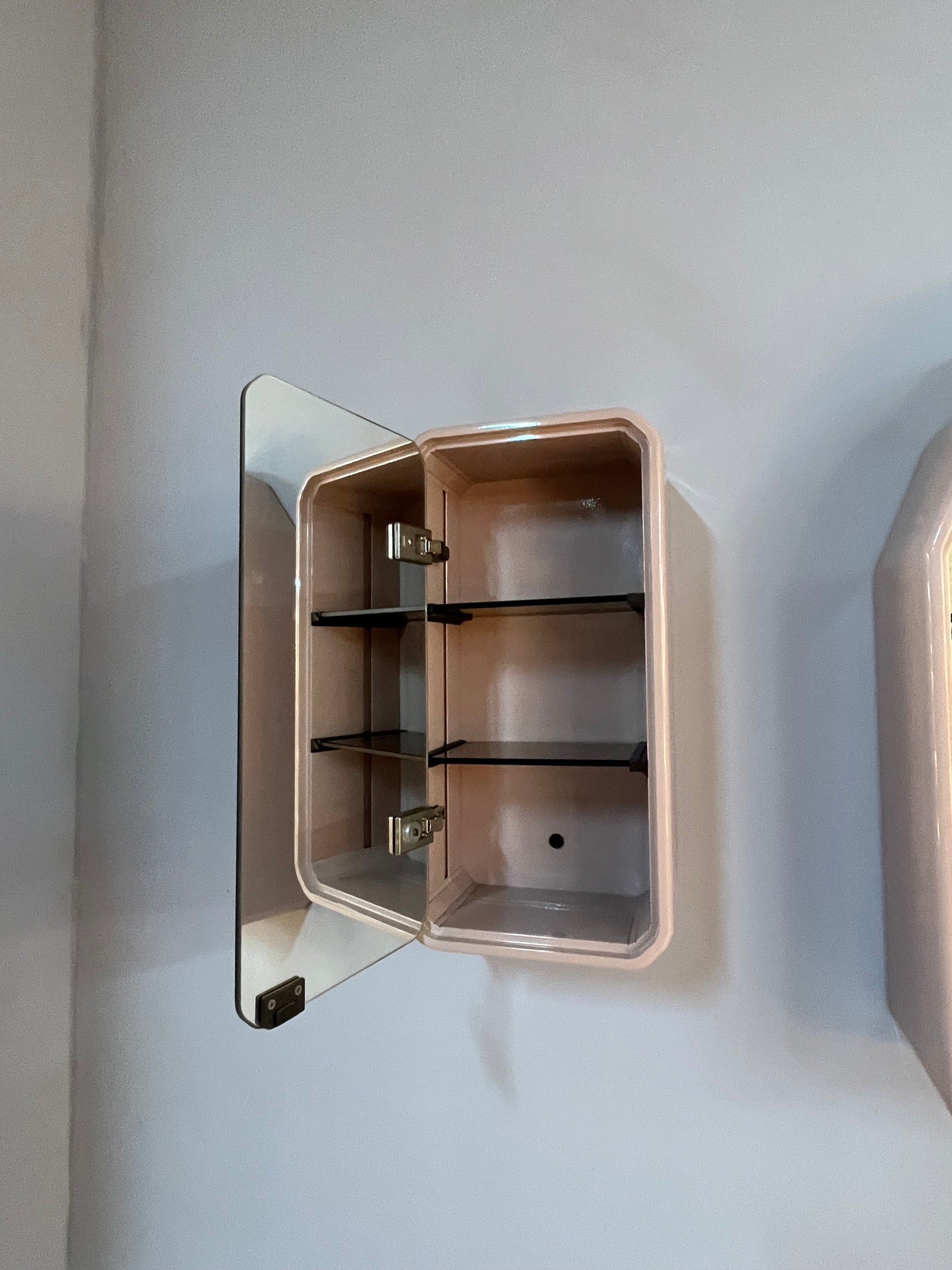 Set: Spiegelschrank rosa von Duscholux