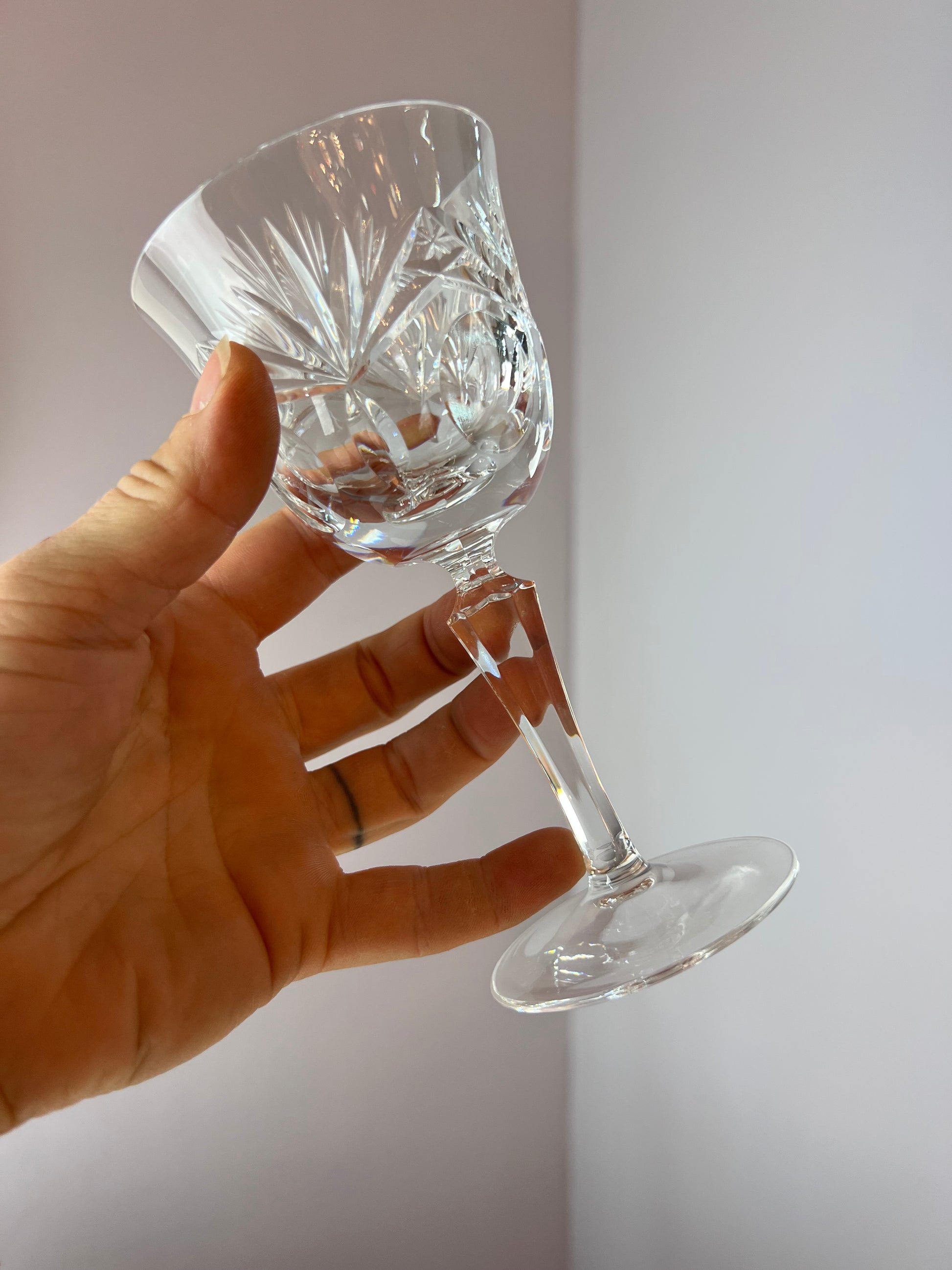 Set: 6x Weinglas Kristallglas