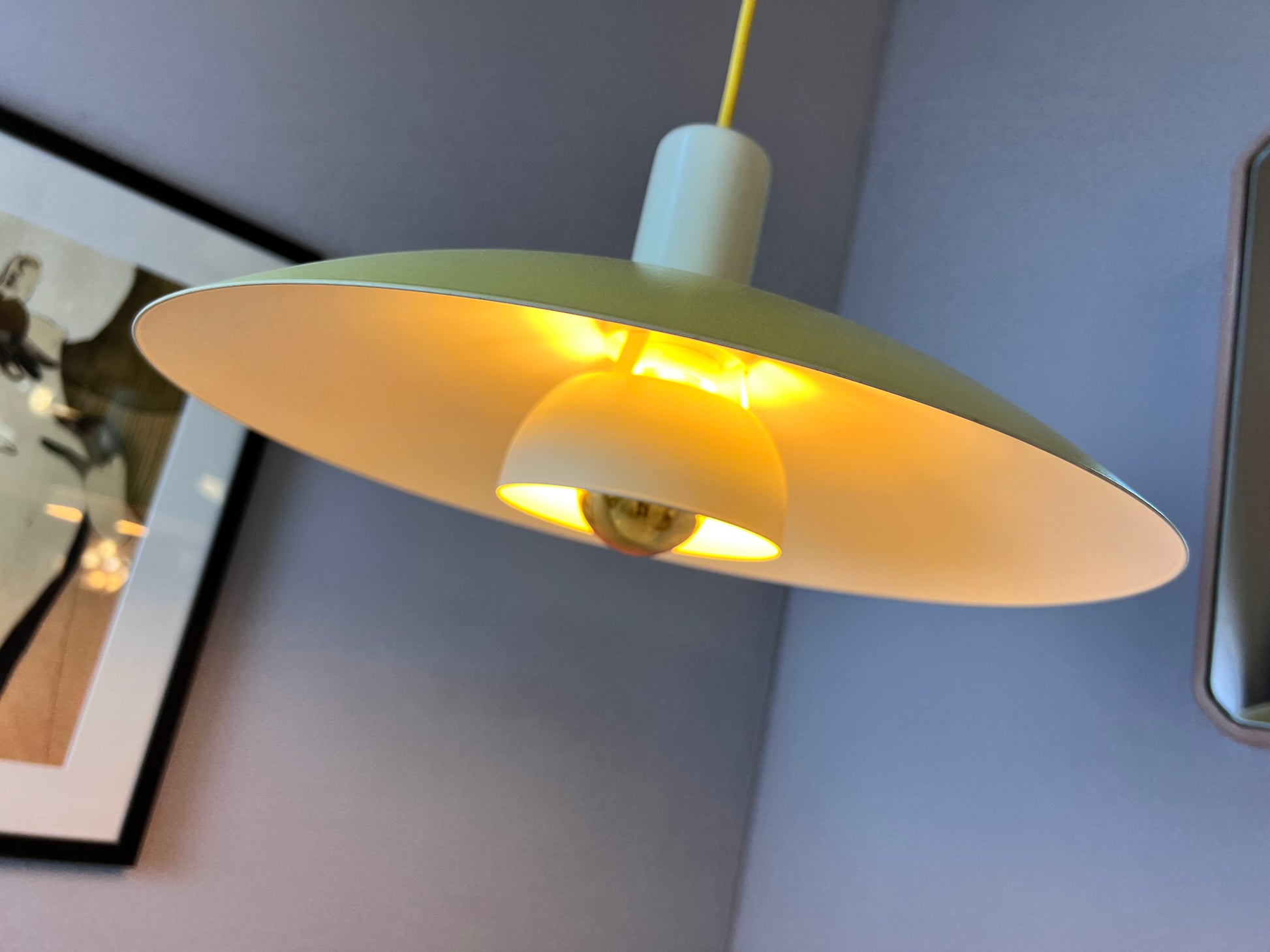 Horn Typ 733 gelb weiß neu lackiert von Horn