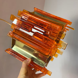 Hängelampe orange von Claus Bolby
