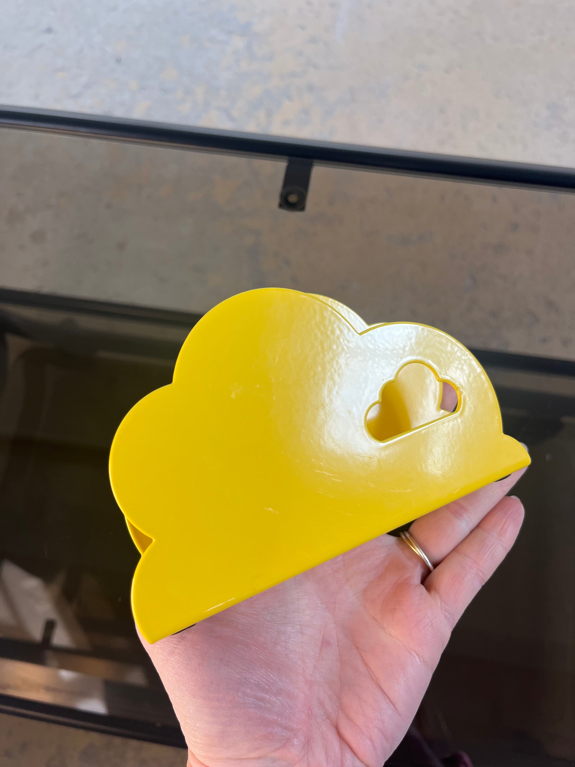 Serviettenhalter RYMLIG gelb von Vintage IKEA