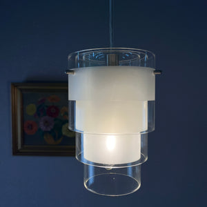 Lamellenlampe Eiszapfen weiß Glas von Markslöjd Sweden