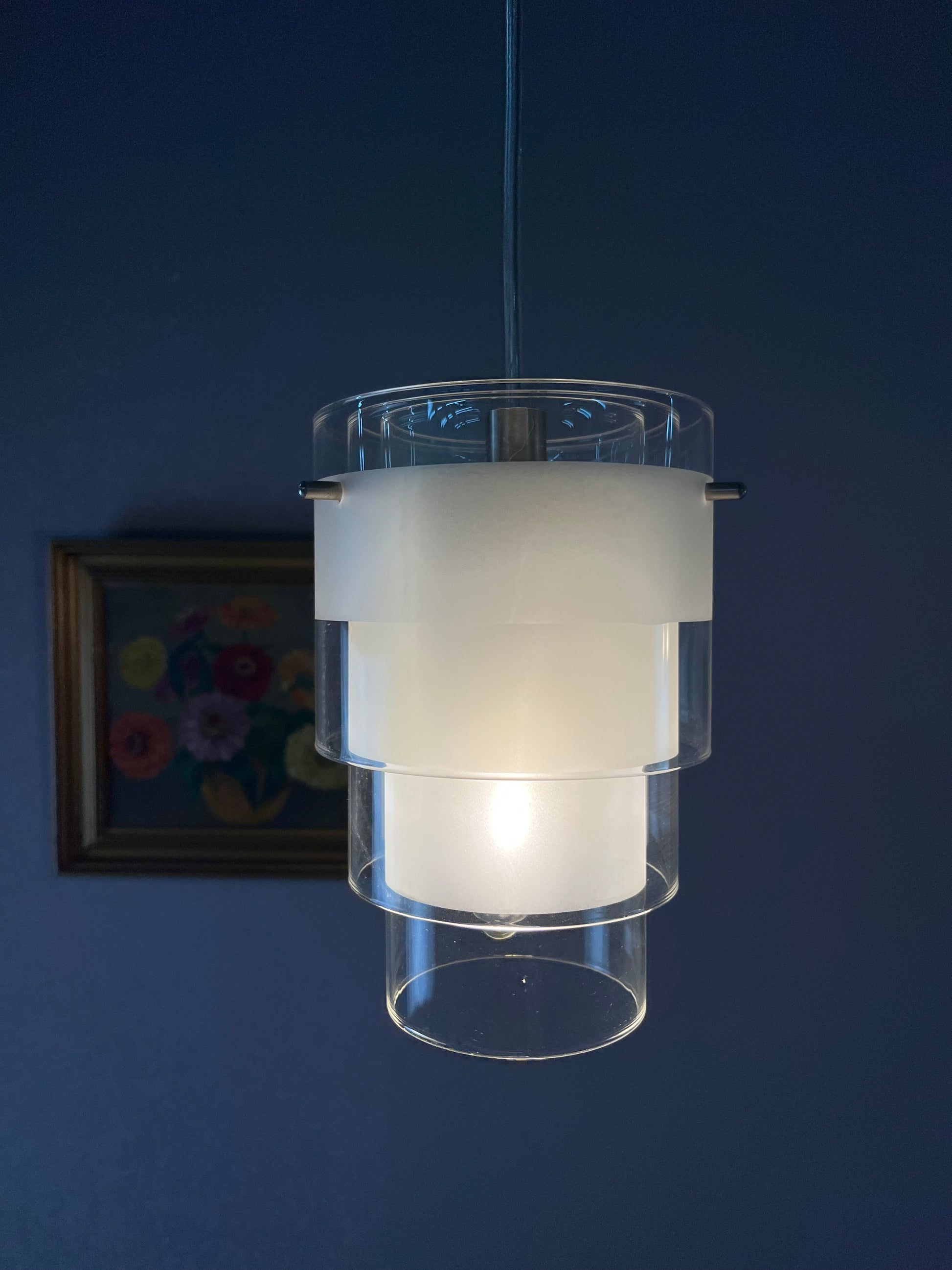 Lamellenlampe Eiszapfen weiß Glas von Markslöjd Sweden