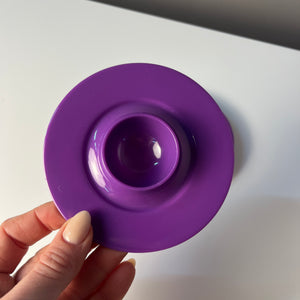 Set: 2x Eierbecher lila stapelbar