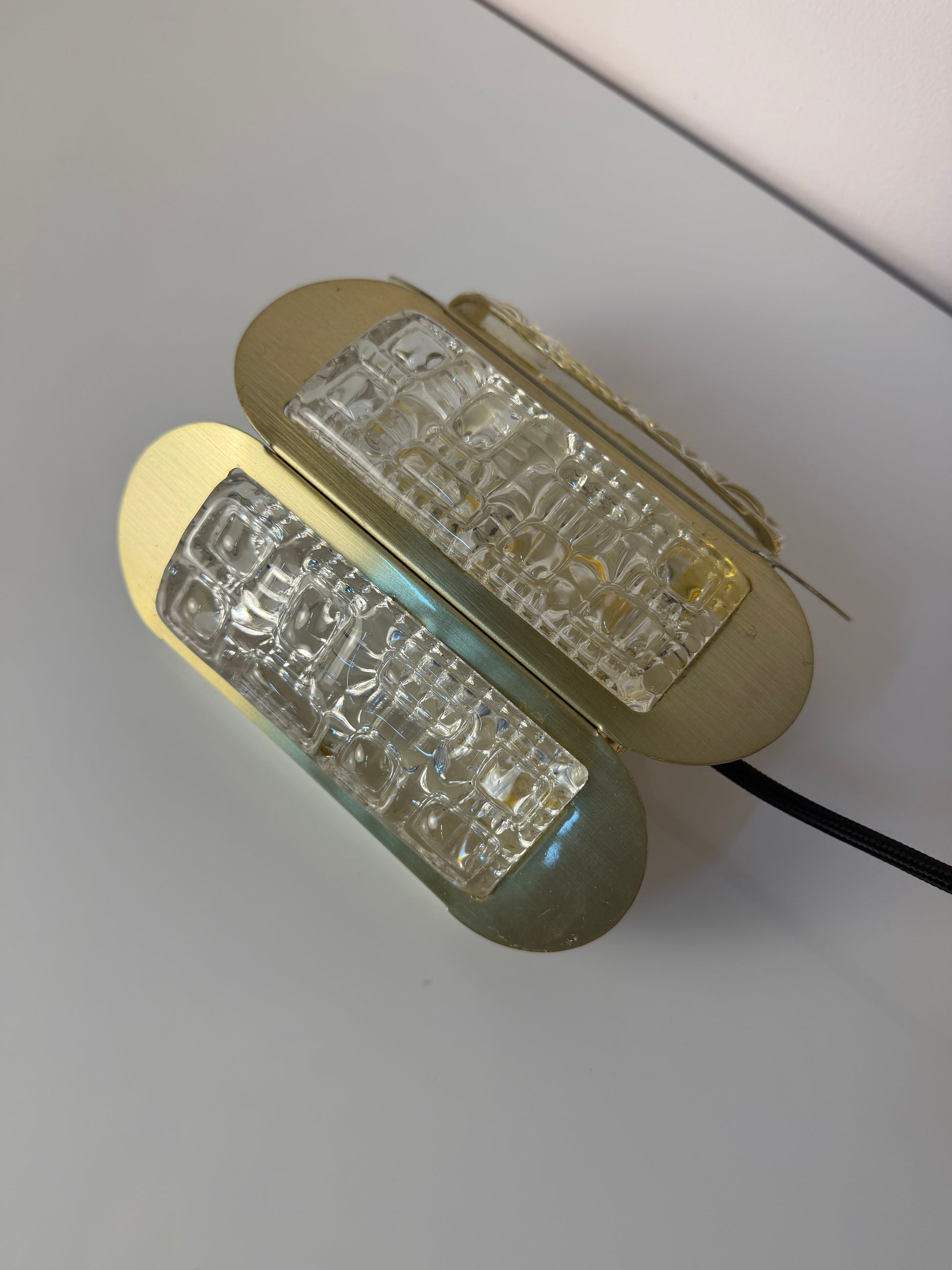 Wandlampe gold Glas von Vitrika